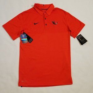 Nike Elite Oregon State Beavers Polo Shirt Men's Small Orange MSRP $85